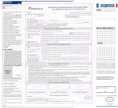 Print Bank RTGS/NEFT Forms Online