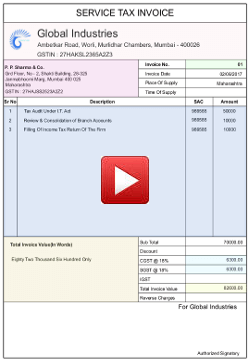 GST Invoice(Service)